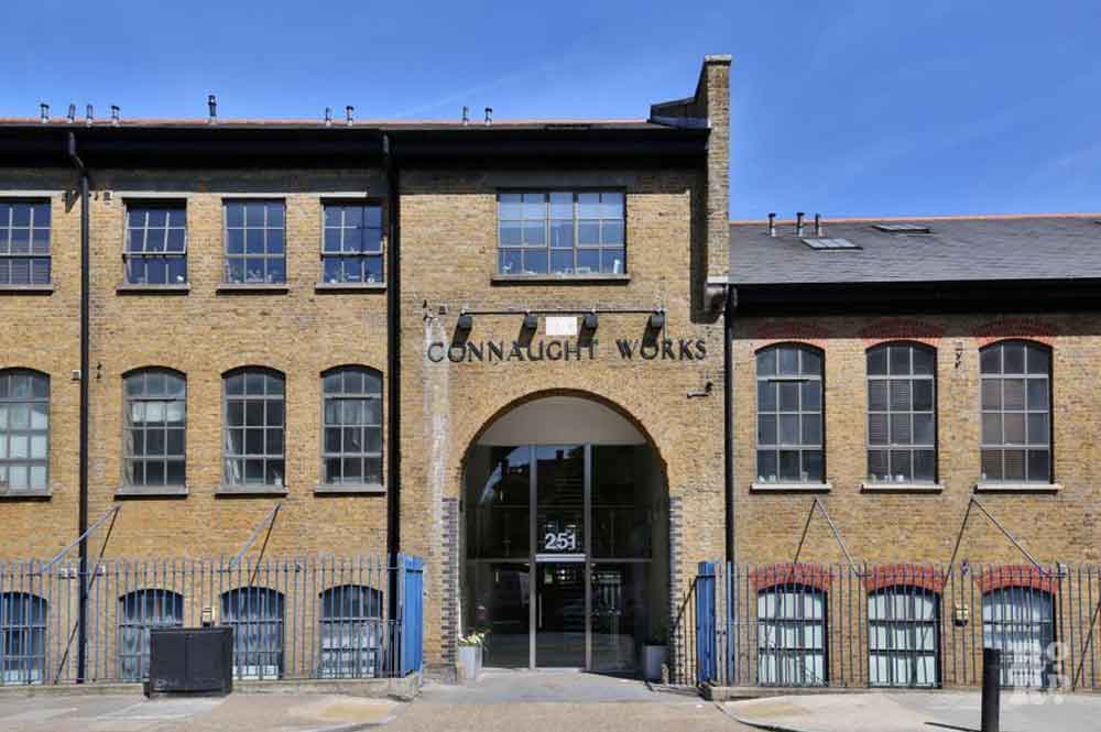 Connaught Works converted East End warehouses on Old Ford Road in Bow.