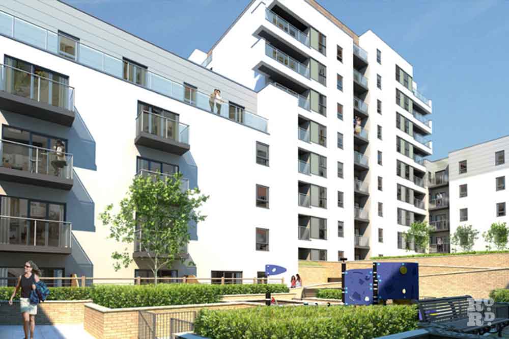 GGI of Essence E3 housing development in Bow, East London.